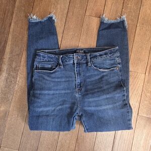 Judy Blue Skinny Raw Hem Fray Jeans